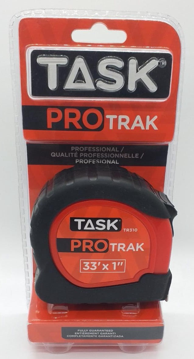 TASK Measuring Tape 33FT X 1" TR310 Pro Trak
