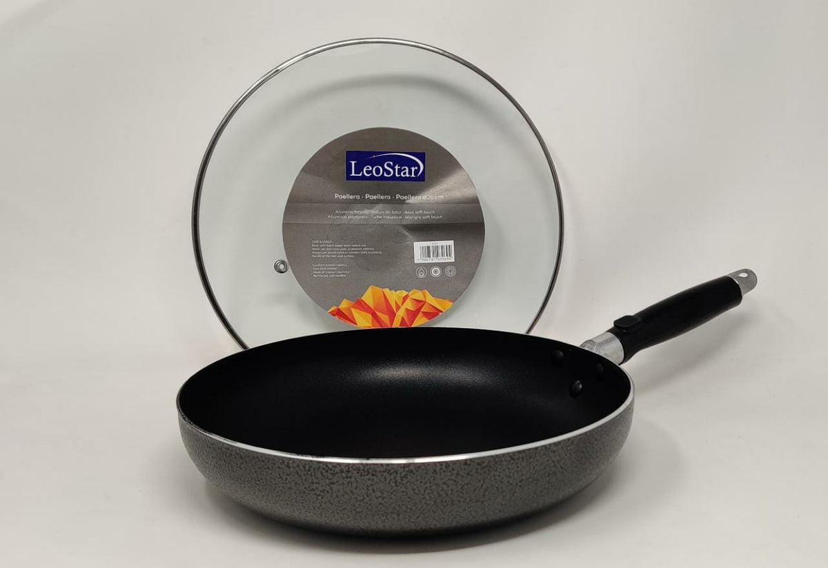 LEOSTAR Frying Pan FM26 with Glass Lid 26CM