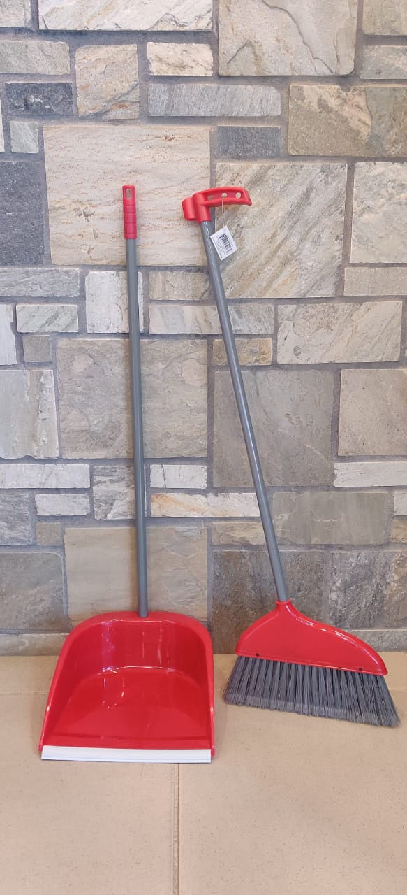 Dust Pan with Brush Long Handle 01003 25013