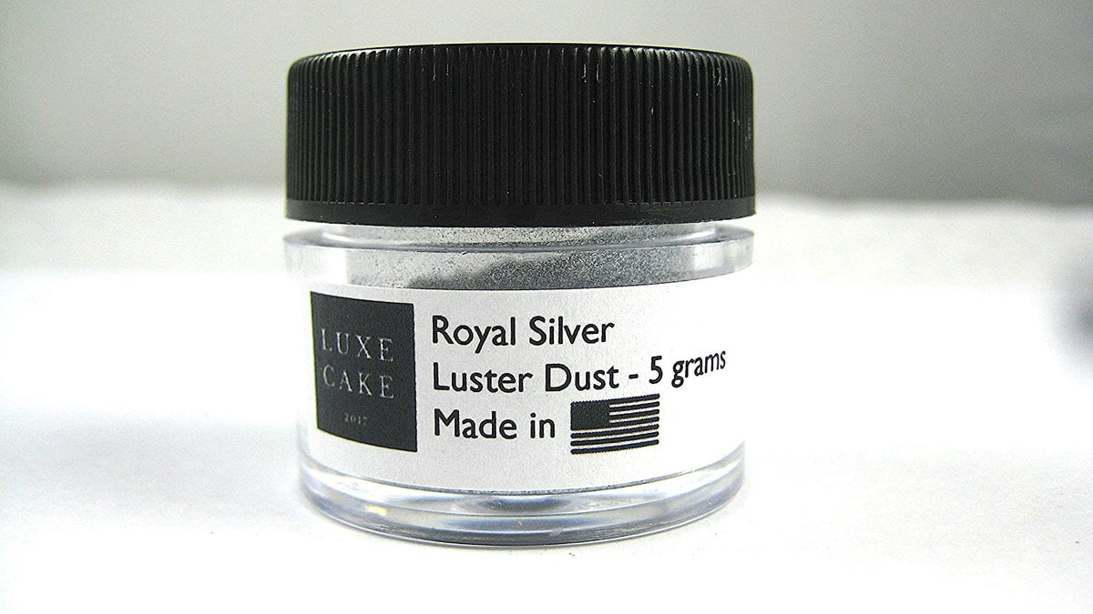 Baking Edible Silver Dust Royal Silver Luxury Cake Dust, 5 Grams, Usa Made