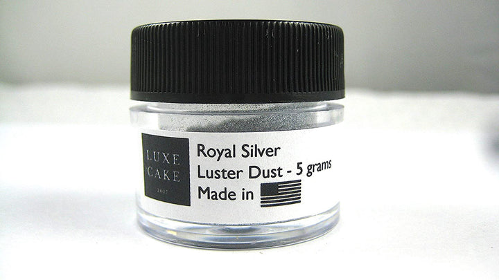 Baking Edible Silver Dust Royal Silver Luxury Cake Dust, 5 Grams, Usa Made