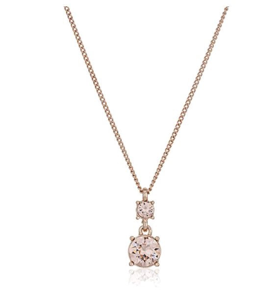 NINE WEST Jewelry Fashion Women's Box Rose Gold Tone Silk Necklace Ear Set, One Size