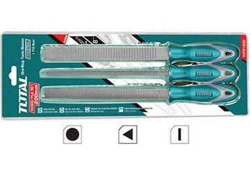 TOTAL File Set 3PCS THT918326 8" Wood