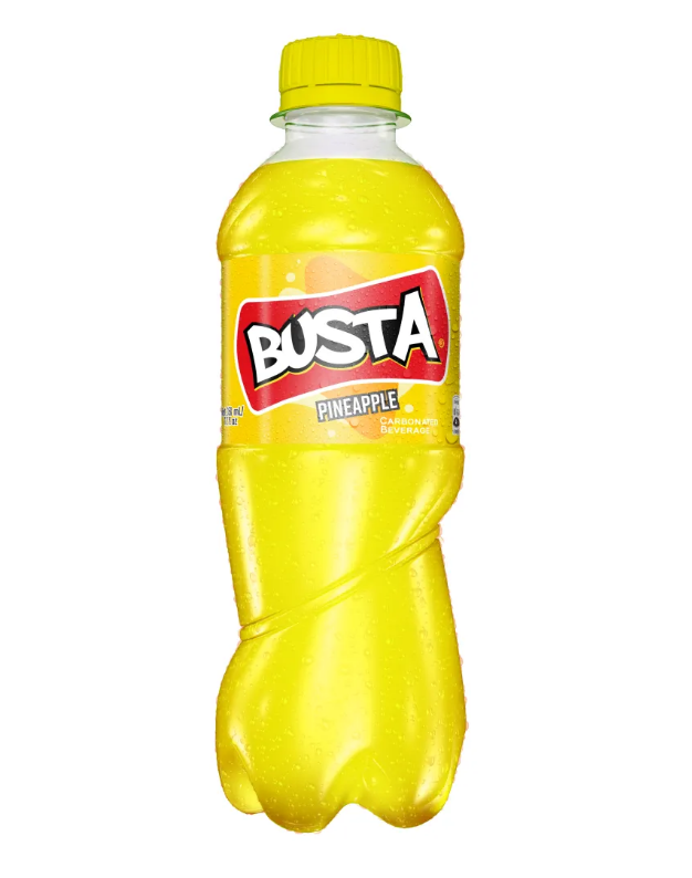 BUSTA Pineapple Flavoured Drink 355ML 12 Fl OZ.