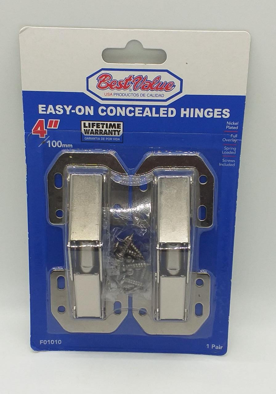 BEST VALUE Hinges Concealed 4" F01010