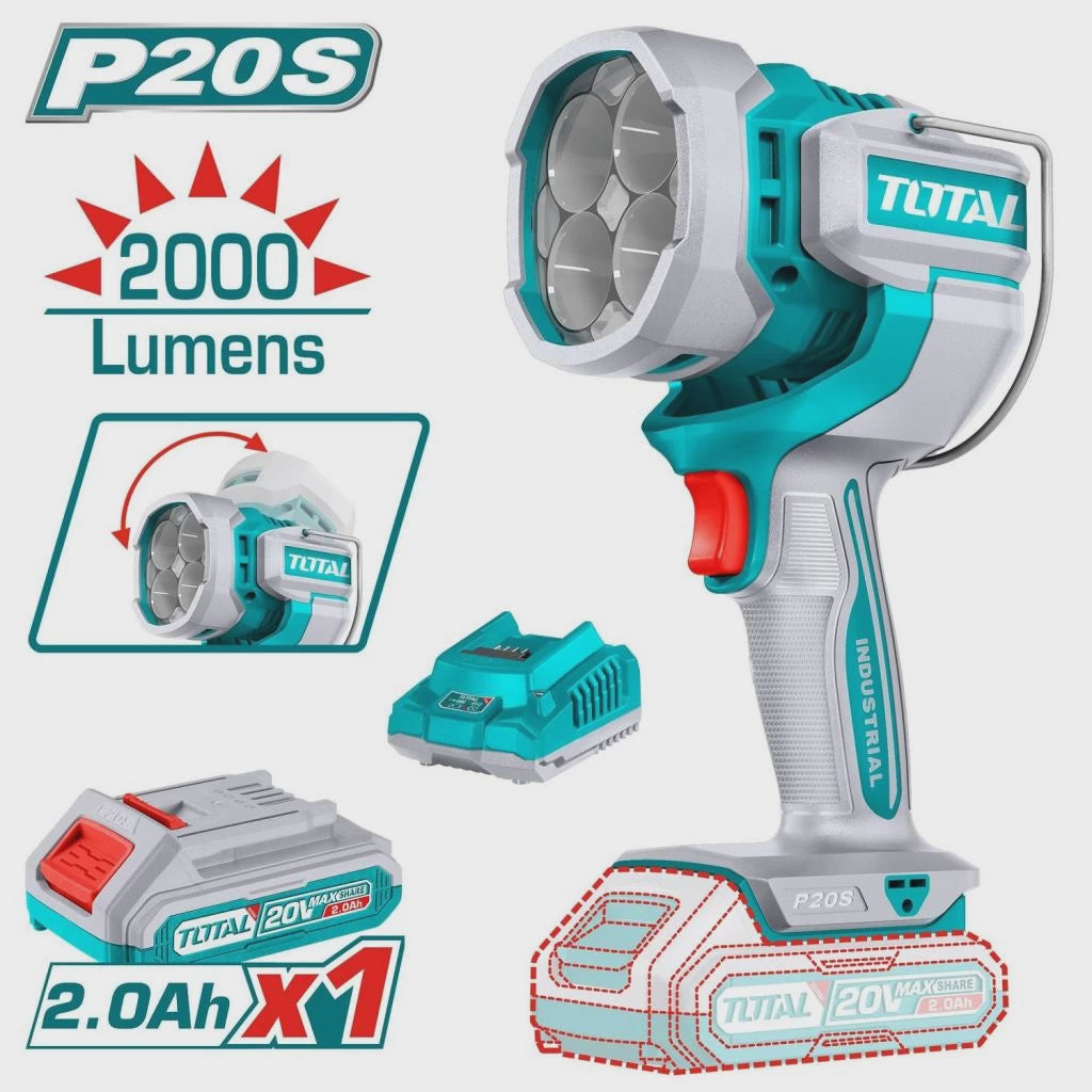 TOTAL Torch Light LED UTWLI20881 20V Work Lamp