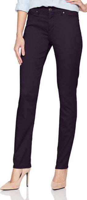 LEE Pants Women Straight Fit Regal (Dark Purple) Rebound Jean Medium