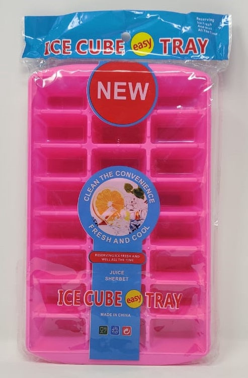 GENERIC Ice Cube Easy Tray QB33 3 Row 24 Cells