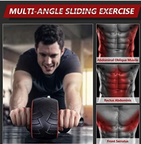 MOVTOTOP Gym Ab Wheel Roller 2 IN 1 Set
