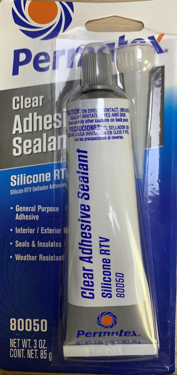 PERMATEX Silicone 3 OZ Clear