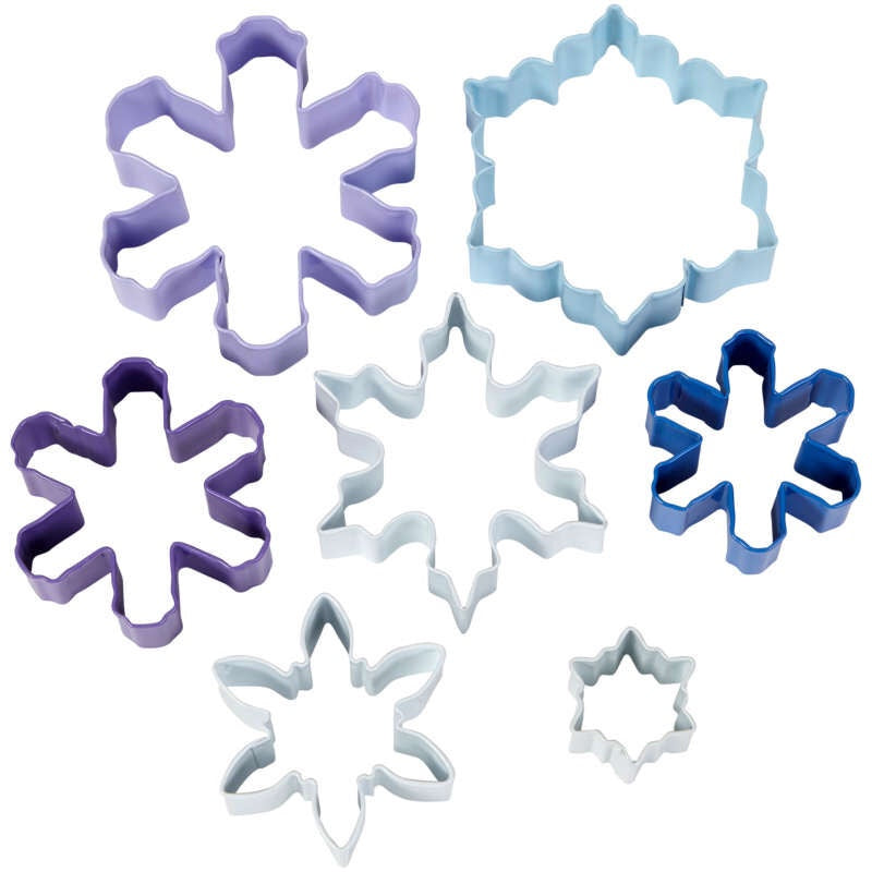 WILTON Baking Cookie Cutter Snowflake 7PCS Set 2308-3803