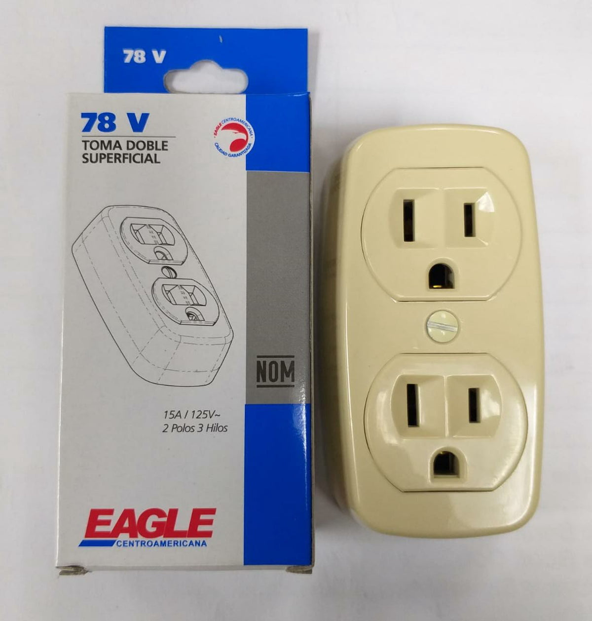 EAGLE Point D/P Surface 2X4 78V W/C/B 15A