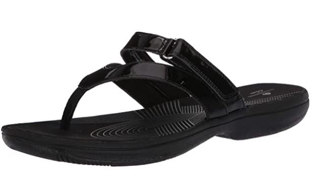 CLARKS Footwear Women's Brinkley Marin FLIP-FLOP Black