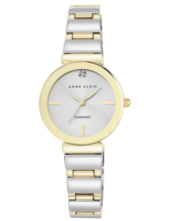ANNE KLEIN Watch Women's DIAMOND-ACCENTED Bracelet AK/2435SVTT