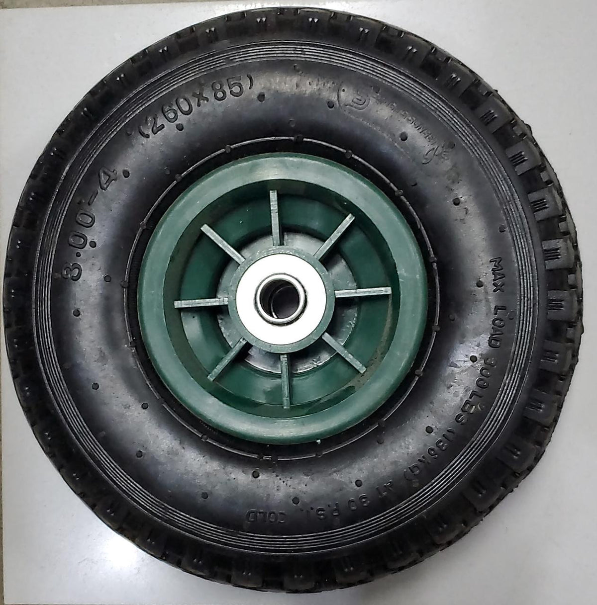 SINGH'S SUNSET Hand Truck Trolly Wheel Air 3.00-4 260X8 2P Green
