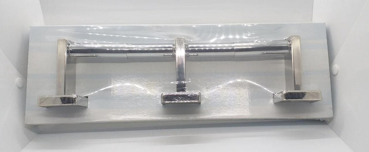 Toilet Paper Holder Double Heavy Nickle IN Wh