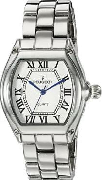 PEUGEOT Watch Women's Bracelet & Roman Numeral Dial Silver