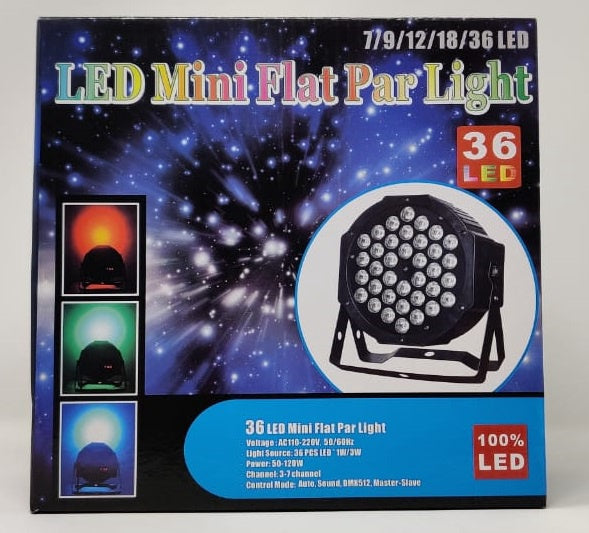 Par LED Light Mini Flat 36 LED