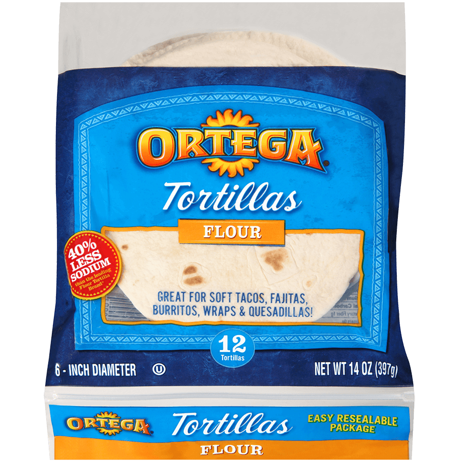 ORTEGA Tortillas Flour 10 Count 14.3OZ 405G