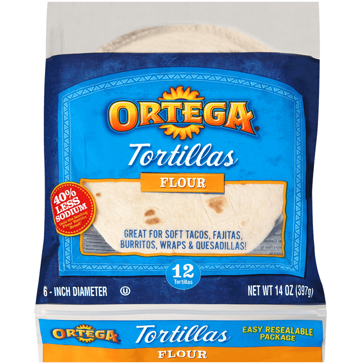 ORTEGA Tortillas Flour 10 Count 14.3OZ 405G