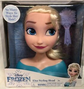 DISNEY Toy Frozen Elsa Mini Styling Head 6"
