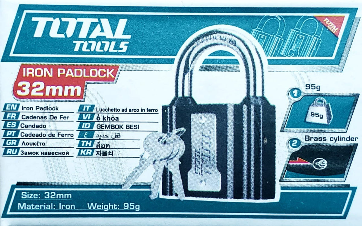 TOTAL Padlock 32MM TLK31321 Iron