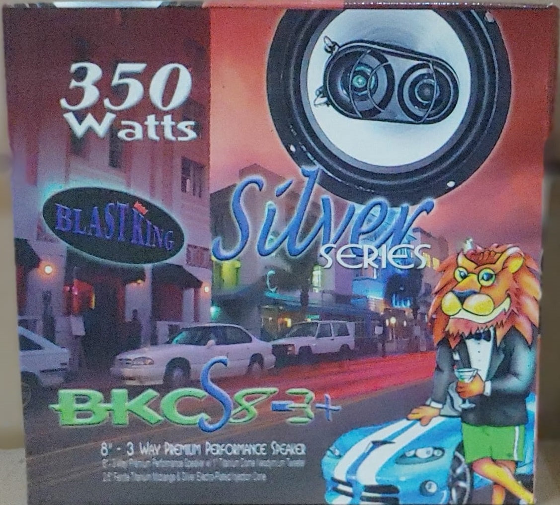 BLASTKING Speaker Car I-BKCS8-3+ 8" 3 Way 350W Silver Series