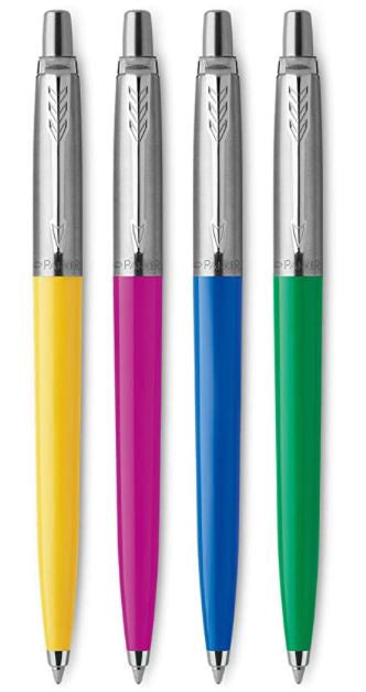PARKER Pen Jotter Originals Ballpoint Collection, Medium Point, Black Ink, 4 Pcs