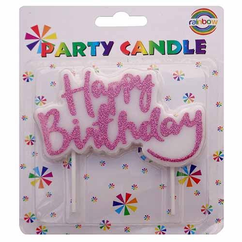 Party Birthday Candle Glitter HPZP0064