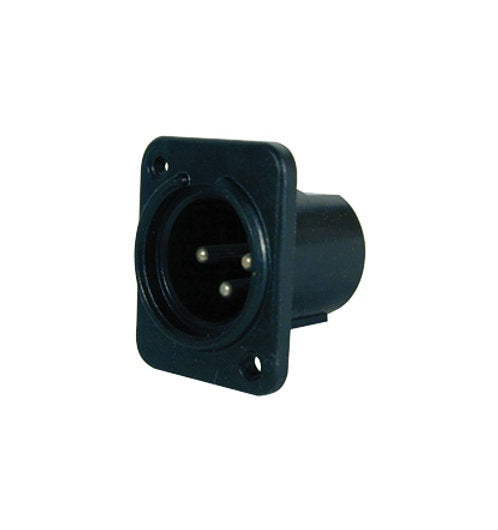 ZEBRA Plug Chass Xlr Male 3-PIN X-1068 Plastic