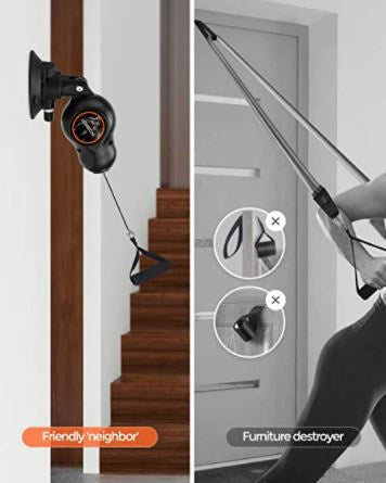 LOSRECAL Pull Rope Resistance Machine Home Gym Workout 1PC
