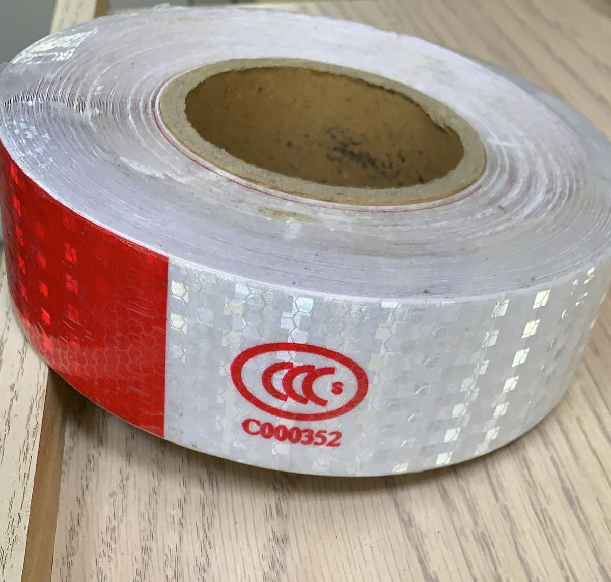 Tape 2" Reflective Red and Silver C000352