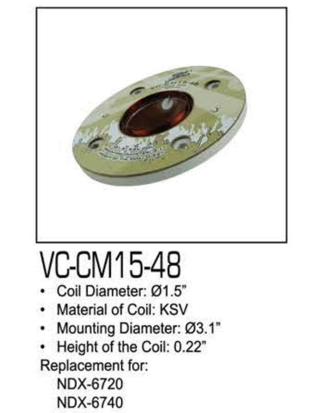 ZEBRA Horn Driver Coil VC-CM15-48