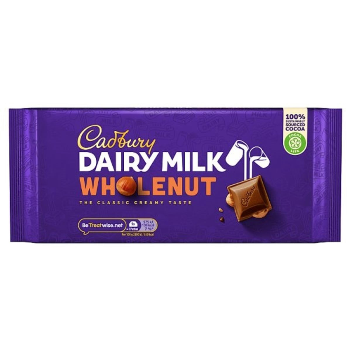 CADBURY Dairy Milk Wholenut Chocolate 200G