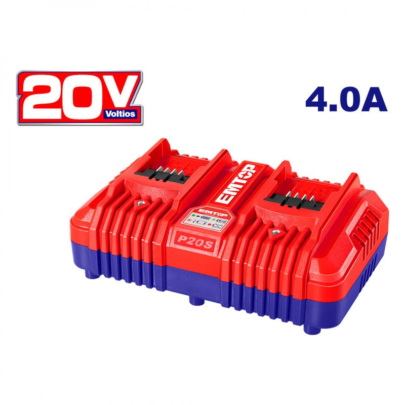EMTOP Charger 20V ULFCR20403 Dual 4A