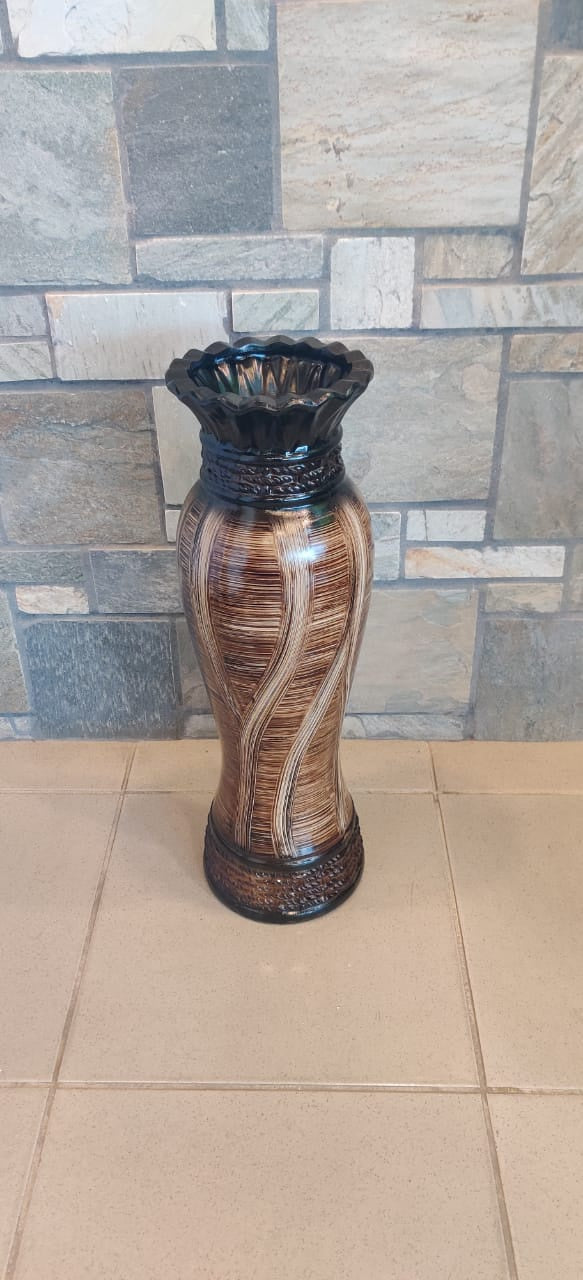 Vase 24" LY391 Brown & Black