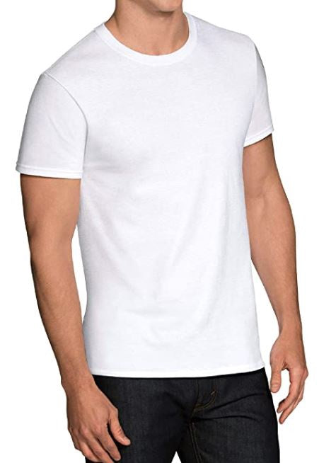 FRUIT OF THE LOOM Men T-SHIRT 6PACK White Tagfree
