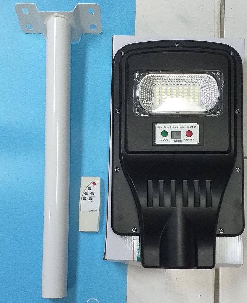 Solar Light 30W Single Private Street Lamp 1930A with Remote and Metal Pole