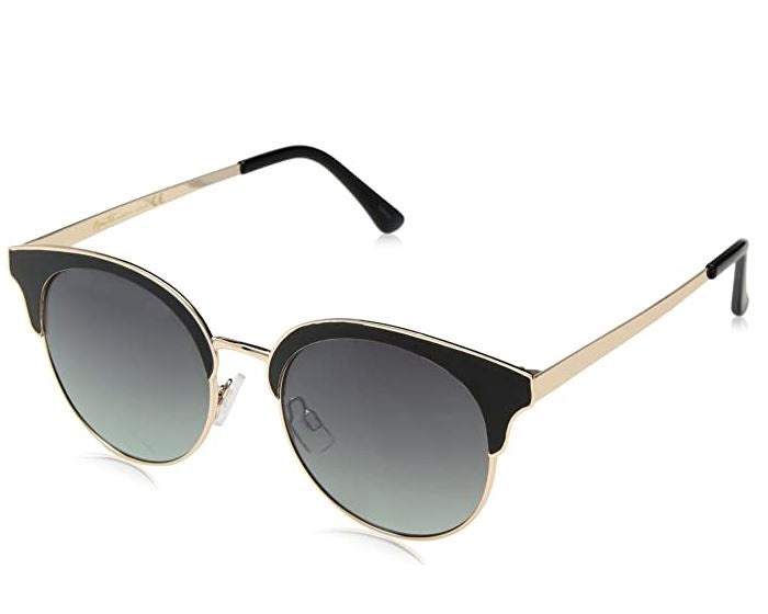 NANETTE LEPORE Sunglasses Nanette Women's NN217 Round with Top Rim & 100% Uv Protection, 51 MM