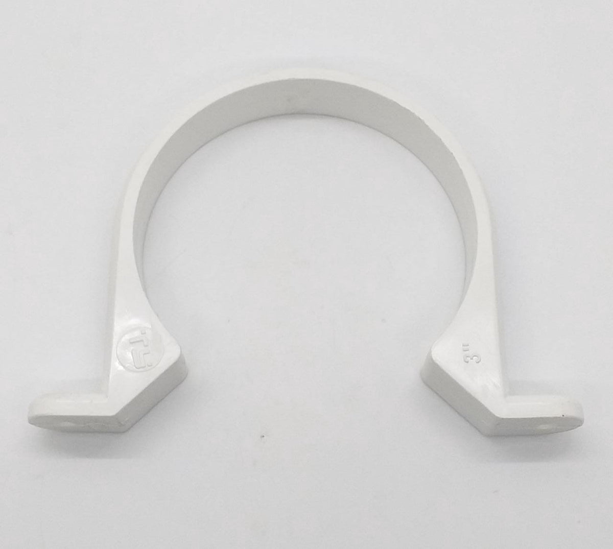 PVC Pipe Strap 3" White Heavy Imported