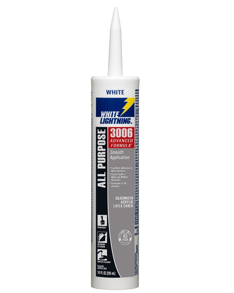 WHITE LIGHTNING Silicone All Purpose White 10 OZ