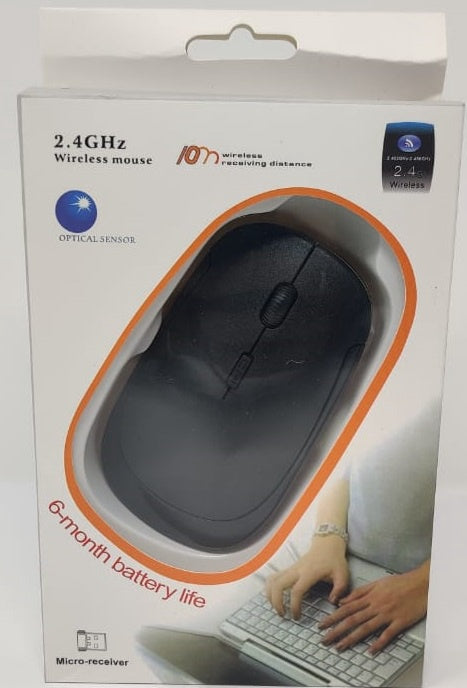 GENERIC Computer Mouse Wireless 2.4GHZ Ion Optical Sensor Slim