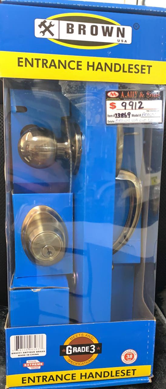 BROWN USA Lock Entrance Set BR8051 Ab