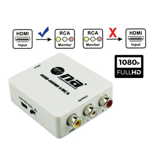NIPPON AMERICA Converter Mini Hdmi to Av HDB-HDMI-VRCA (Hdw)