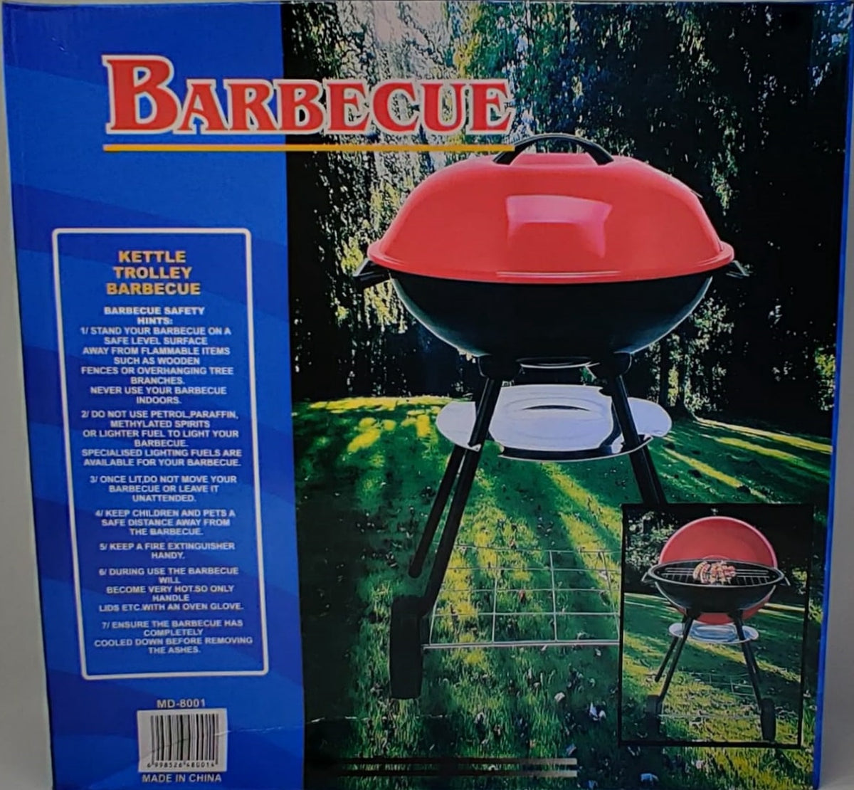Bar B Que Grill Portable MD-8001 Barbecue