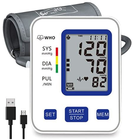 GENERIC Blood Pressure Monitor Upper Arm Digital with 2 Users 198 Memory
