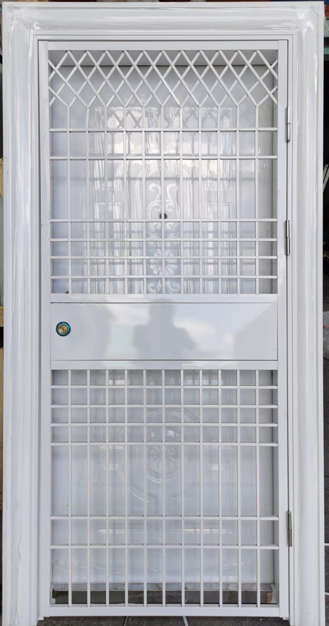 Door Metal White with Built IN Grill Door HYH-3030 2050X960MM