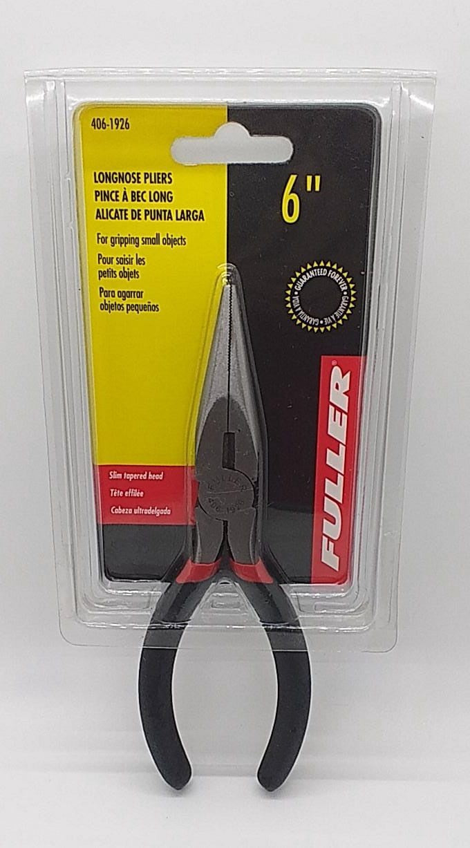FULLER Pliers Long Nose 6" 406-1926