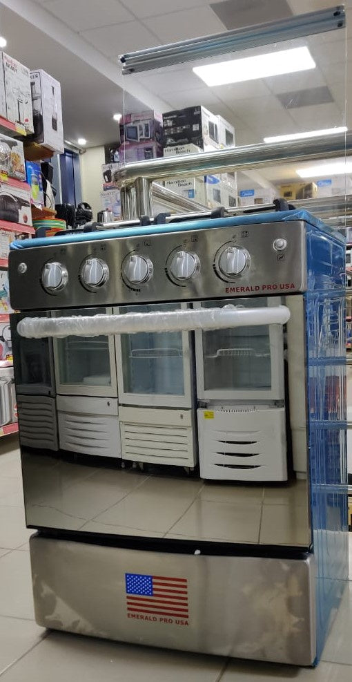 EMERALD Stove 4 Burner 24" Stainless Steel