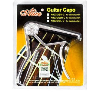 ALICE Guitar Capo A007D/SL-C Silve Alloy Classical